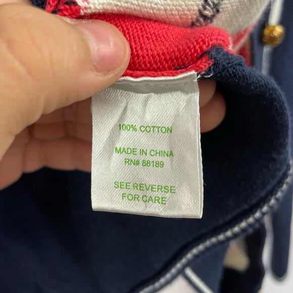 Lily Pulitzer Argyle button down cardigan size Small - Picture 11 of 13